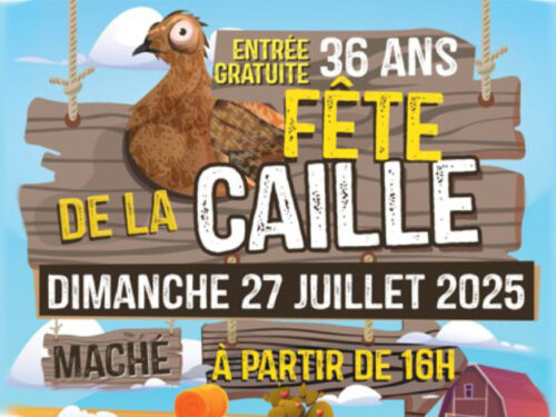 Affiche fête de la caille 2025